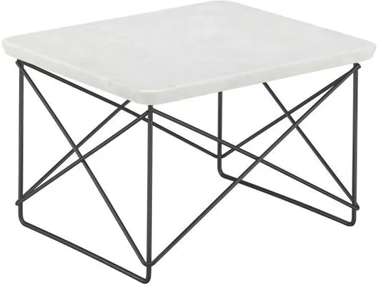 Vitra Occasional LTR Ljus Marmor/Svart Sängbord