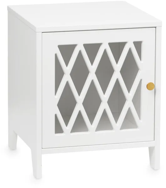 Harlequin nattduksbord - vit - FSC® Mix